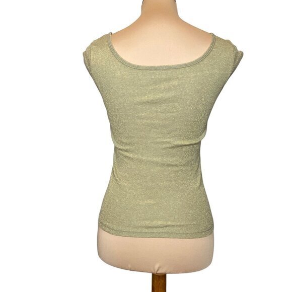 Michael Stars Womens Gold One Size Fits Most Sleeveless‎ Top - Picture 3 of 6